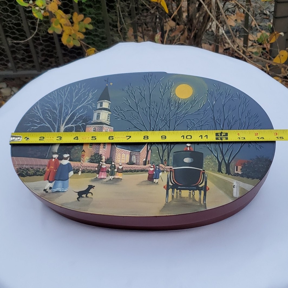 Handmade Bentwood Shaker Oval Box Christmas - Picture 14 of 16